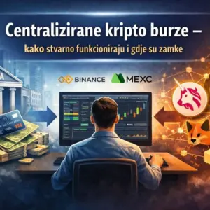 Centralizirane kripto burze – most između starog financijskog sustava i svijeta kripta - ilustracija