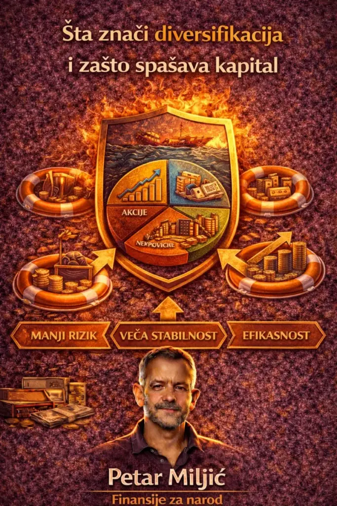 Šta znači diversifikacija i zašto spašava kapital