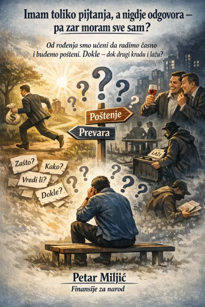 Imam toliko pitanja, a nigdje odgovora – pa zar moram sve sam?