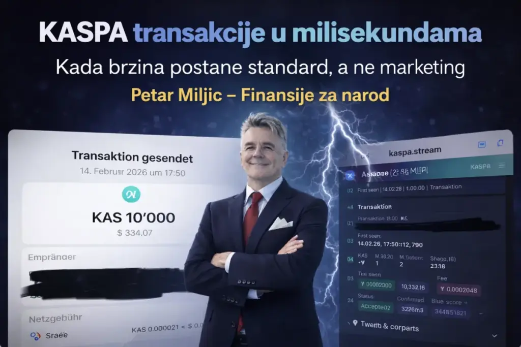 Kaspa Transakcije u Milisekundama 2026