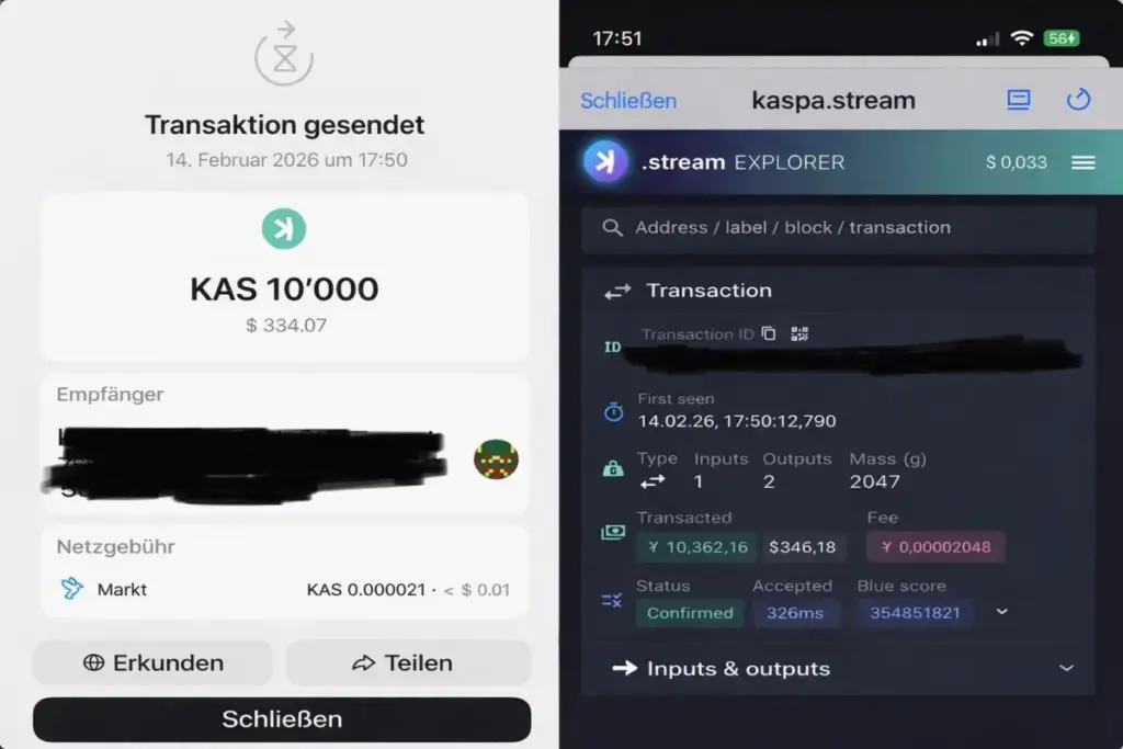 Kaspa Transakcije u Milisekundama 2026