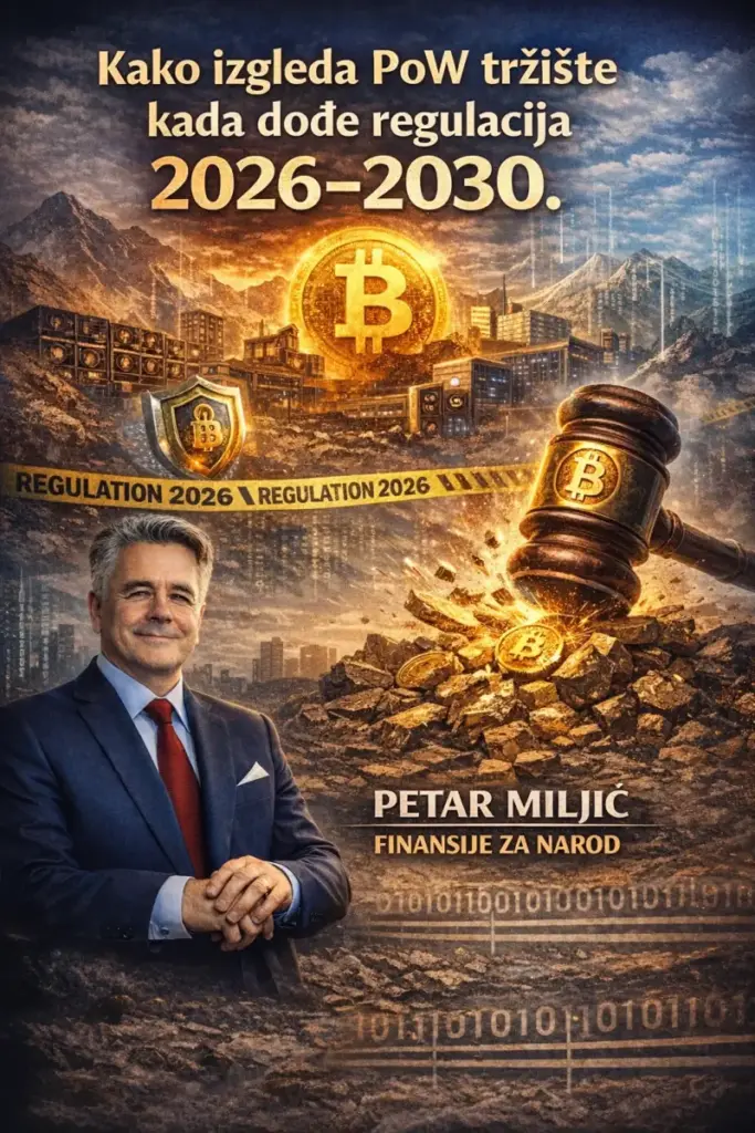 Kako izgleda PoW tržište kada dođe regulacija 2026–2030