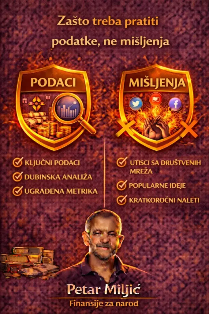 Zašto treba pratiti podatke, ne mišljenja