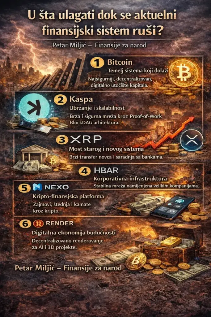 U šta ulagati dok se aktuelni finansijski sistem ruši? 