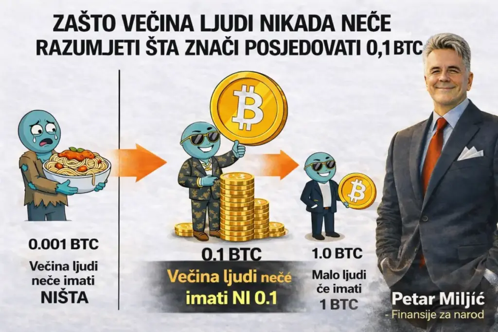 Zašto većina ljudi nikada neće razumjeti šta znači posjedovati 0.1 BTC