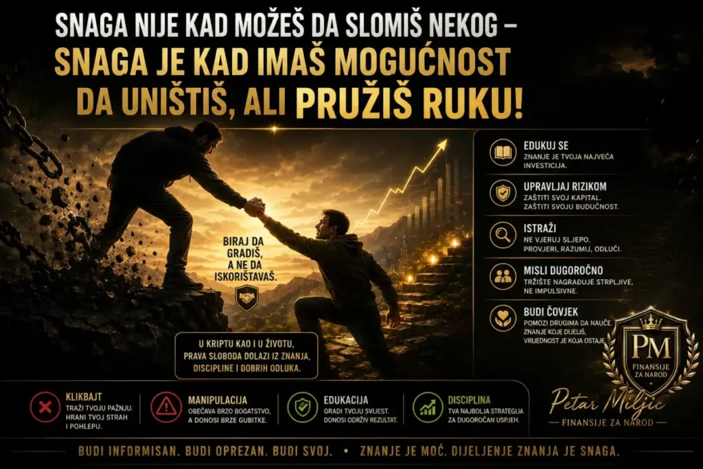 Snaga nije kad možeš da slomiš nekog – Snaga je kad imaš mogućnost da uništiš, ali pružiš ruku!