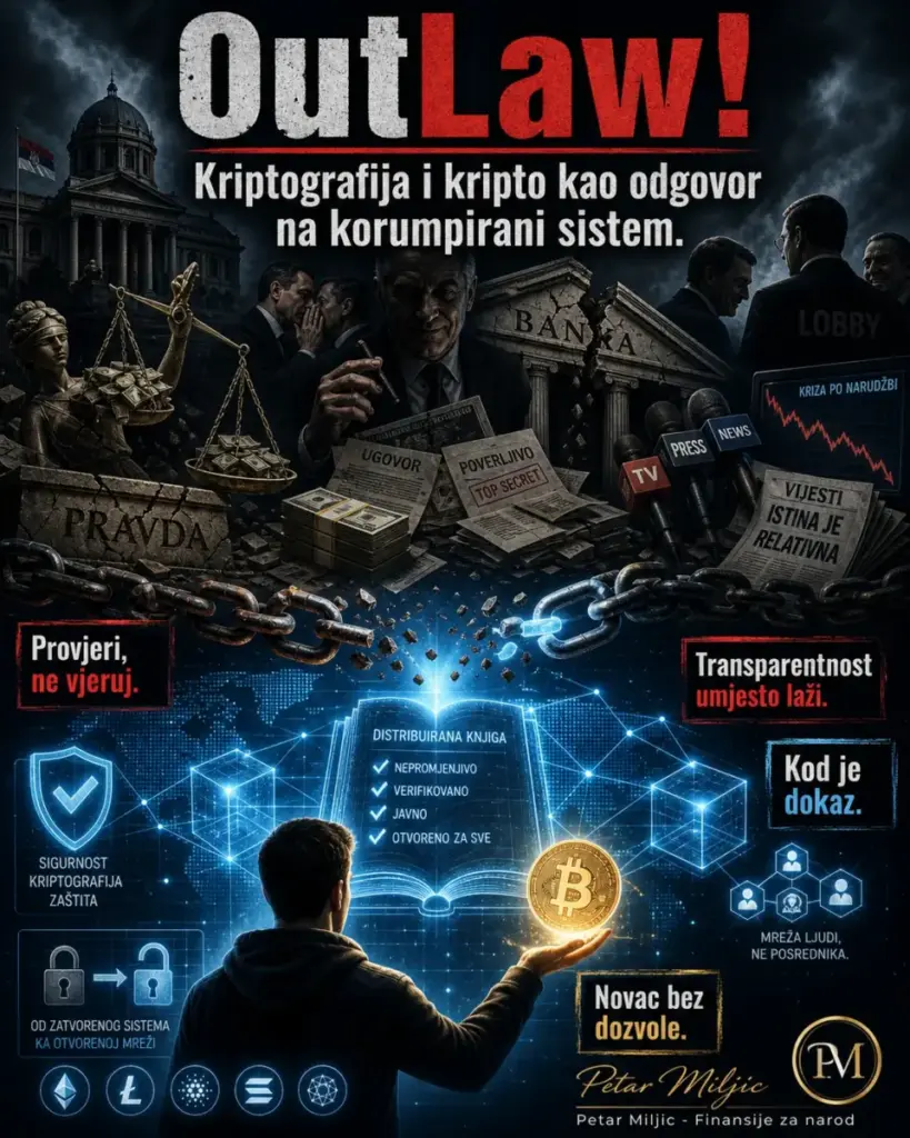 Kriptografija i kripto kao odgovor na korumpirani sistem