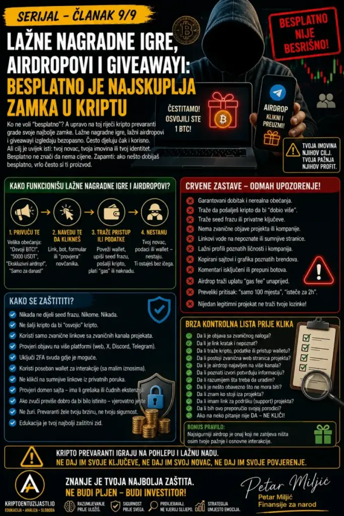 Kontrolna Lista — 25 Znakova da Imaš Posla s Kripto Prevaran