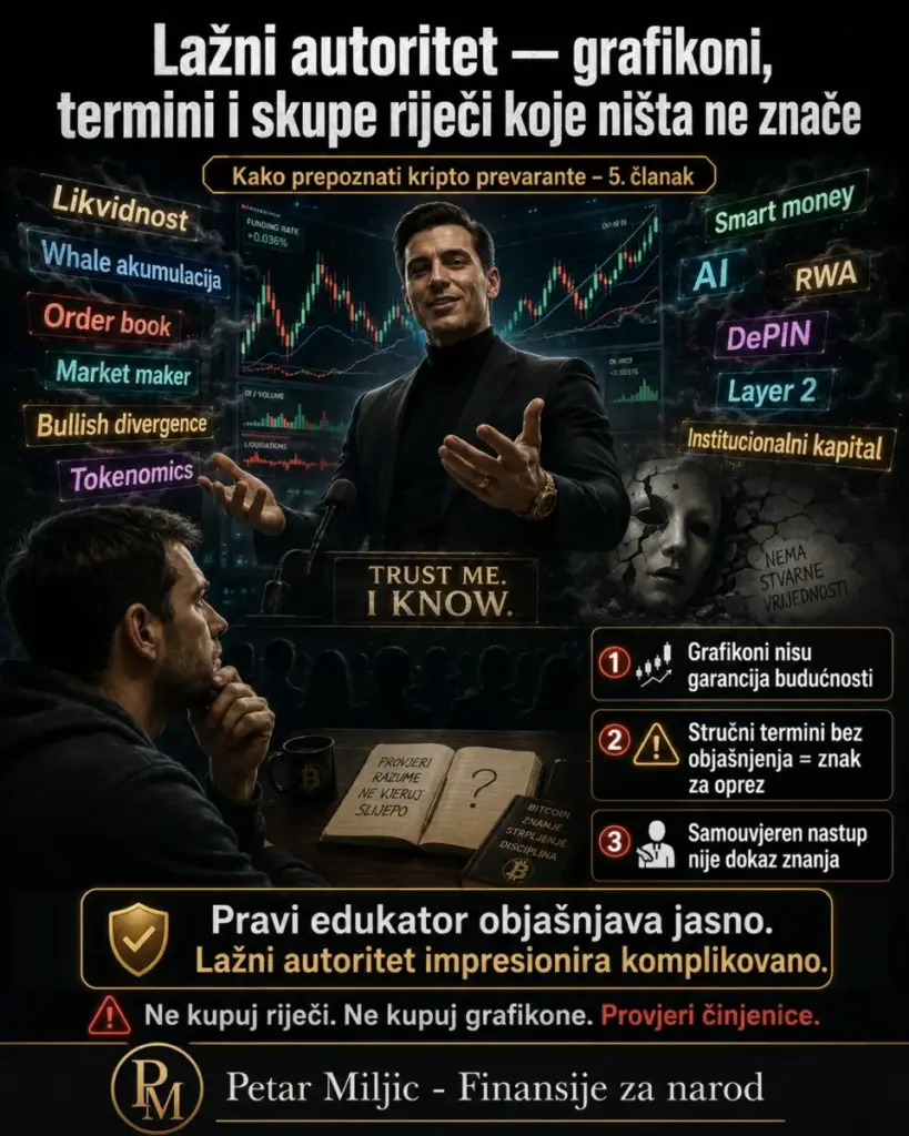 Lažni autoritet — grafikoni, termini i skupe riječi koje ništa ne znače